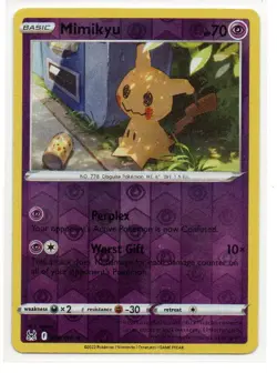 Mimikyu 080/196 Rare Lost Origin Pokemon Reverse Holo Near Mint - Image 1