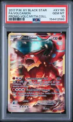 Volcanion XY185 Mythical Collection Black Star Promo Pokemon PSA 10 - Image 1