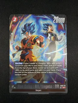 Son Goku : BR/Vegeta : BR FB09-011 Dragon Ball Super Card Game Dual Evolution NM - Image 1