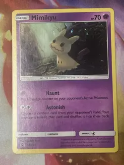 Pokemon Mimikyu SM29 Sun & Moon Black Star Promo Holo Rare Card - Image 1