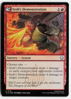 Iroh's Demonstration #141 (Foil) (NM) Avatar: The Last Airbender TLA Magic MTG - Image 1