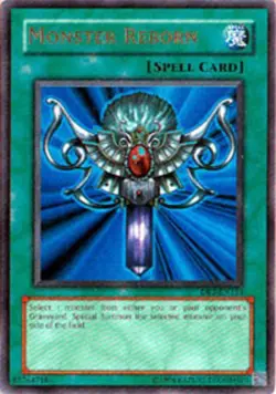 Moderately Played, English - 1 x MTG Monster Reborn - DB1-EN133 - Ultra Rare - U - Image 1