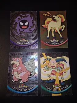 Pokemon - Lotto 4 Holo Foil Topps Chrome - Gastly - Ponyta - Image 1