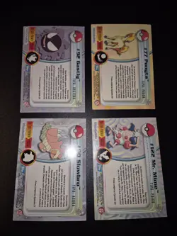 Pokemon - Lotto 4 Holo Foil Topps Chrome - Gastly - Ponyta - Image 2