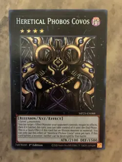 Yugioh! TCG - Heretical Phobos Covos - Prismatic Secret Rare - MP25-EN088 - Image 1