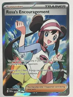 Pokemon Rosa's Encouragement Full Art Trainer Holo Card 114/088 perfect order - Image 3