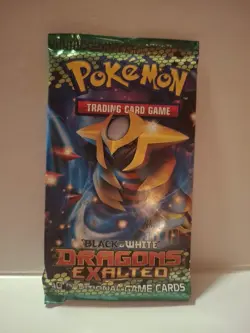 Sealed Pokemon Black And White Dragons Exalted Booster Pack - 10 Cards Giratina - Image 1