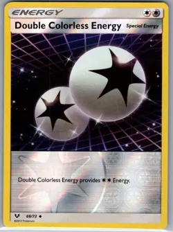 Double Colorless Energy 69/73 Reverse Holo Shining Legends - Pokemon Card - NM - Image 1