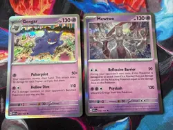 Gengar 094/165 & Mewtwo 150/165 - Pokemon 151 - Holo Rare - Pokemon Card - Image 1