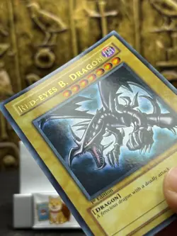 Yugioh Red-Eyes B. Dragon LOB-070 The Legend of Blue Eyes 1st Edition Vintage - Image 5