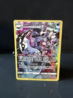 Pokemon Galarian Obstagoon Astral Radiance TG10/TG30 Ultra Rare Holo 160 HP 90 - Image 1