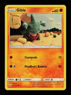 Gible 112/236 Common Asako Ito Unified Minds Pokemon Cards - Image 1