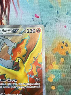 Team Rocket's Moltres ex 208/182 Full Art English Destined Rivals Pokemon - Image 2