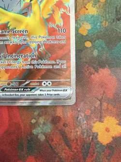 Team Rocket's Moltres ex 208/182 Full Art English Destined Rivals Pokemon - Image 3