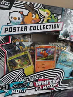 Pokemon: Scarlet & Violet 10.5 - Black Bolt & White Flare Poster Collection Box - Image 2