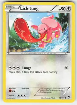 Lickitung 78/111 Common Furious Fists Pokemon Lightly Played - Image 1