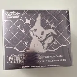 Pokemon Center Paldean Fates Elite Trainer Box ETB with Platinum Protector Case - Image 1