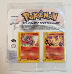 SEALED Pokemon TCG Scan-Tastic Spectacular Promo Pack Ho-oh & Rapidash NM - Image 1