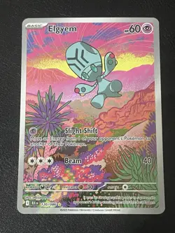 Elgyem 120/086 Holo Illustration Rare Black Bolt Pokemon NM - Image 1