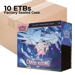 10x Chaos Rising ETB - ETB Sealed Case - Factory Sealed - 10 ETBS - Pokemon TCG - Image 1