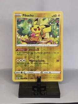 Pokemon Pikachu 052/196 Reverse Holo SWSH11 Lost Origin - Image 1