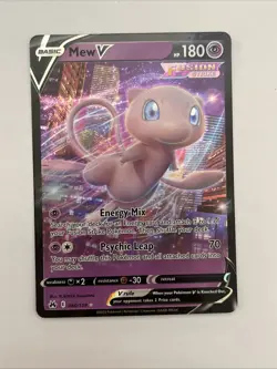 Mew V ULTRA RARE Pokemon Crown Zenith 60/159 Holo Full Art - Image 1