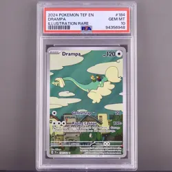 Pokemon Drampa 184/162 PSA 10 Illustration Rare IR Temporal Forces 2024 - Image 1