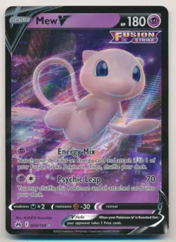 MEW V 060/159 Pokemon Crown Zenith ULTRA RARE HOLO - Image 1