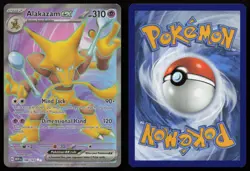Alakazam ex 188/165 Full Art Ultra Rare 151 Pokemon English NM - Image 3