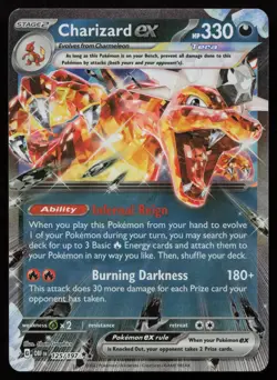 Charizard ex 125/197 Double Rare Obsidian Flames Pokemon English NM - Image 1