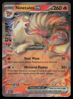 Ninetales ex 038/165 Double Rare 151 Pokemon English NM - Image 1