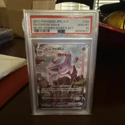 Pokemon 2021 Espeon VMAX 189 Full Art Eevee Heroes Eevee's Set Japanese PSA 10 - Image 1