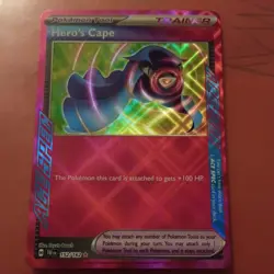 Pokemon Hero's Cape Holo Ace SPEC Rare Trainer SV05 Temporal Forces 152/162 EN - Image 1