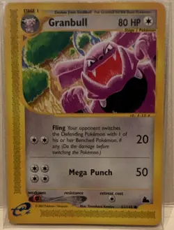 Granbull 61/144 EX Ruby & Sapphire 80 HP Nintendo Pokemon TCG - Image 1