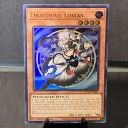Yugioh Dracotail Lukias JUSH-EN001 Justice Hunters 1st Edition NM/M - Image 1