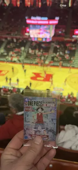One Piece Monkey D. Luffy College Basketball US Voyage Promo Card P-055 - Image 1
