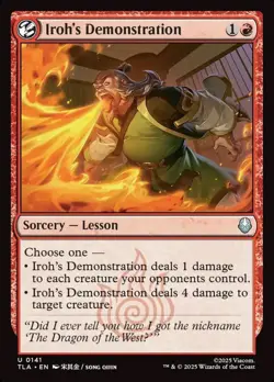 141 - Iroh's Demonstration - Avatar: The Last Airbender - Foil - Magic: The Gath - Image 1