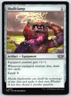 Skullclamp - Commander Tarkir Dragonstorm - MTG - Magic - Near Mint - Image 1