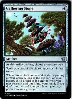 Gathering Stone Foil U Lorwyn Eclipsed 257 NM - Image 1