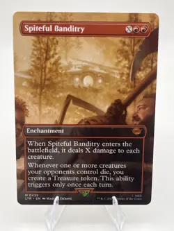 Borderless Spiteful Banditry - Lord of the Rings - MTG Magic the Gathering - NM - Image 1