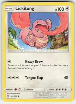 Lickitung 161/236 Common Unified Minds Pokemon Lightly Played - Image 1