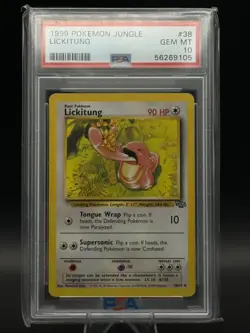 1999 Pokemon Jungle - #38 Lickitung - PSA 10 - Image 1