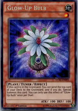 Yugioh Glow-Up Bulb LC5D-EN092 1st Edition Secret Rare NM - Image 1