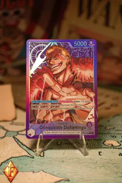 One Piece TCG Donquixote Doflamingo (Alt Art) OP14-060 The Azure Seas Leader - Image 1