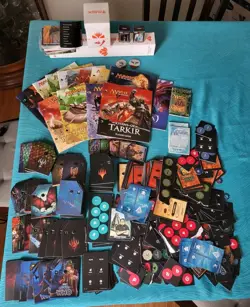 Large Mixed Lot of MTG Life Token Counters Rule Books Card Dividers & More - Image 1
