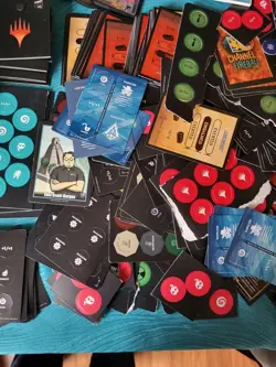 Large Mixed Lot of MTG Life Token Counters Rule Books Card Dividers & More - Image 3