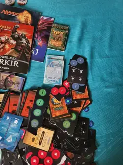 Large Mixed Lot of MTG Life Token Counters Rule Books Card Dividers & More - Image 4