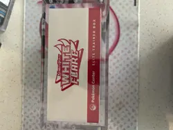 White Flare Pokemon Center ETB Elite Trainer Box SEALED NEW with Acrylic Case - Image 3