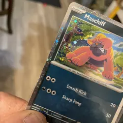 Pokemon TCG Maschiff Card Cosmos Reverse Holo 142/193 Double Swirl Near Mint - Image 2