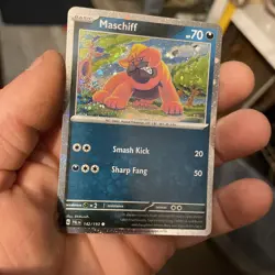 Pokemon TCG Maschiff Card Cosmos Reverse Holo 142/193 Double Swirl Near Mint - Image 4